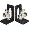 Design Toscano Elephant Bookends Statue, 7 Inch, Set of Two, Faux Bronze,QM2859800(Knights of the Realm)