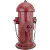 Design Toscano Fire Hydrant Statue Puppy Pee Post and Pet Storage Container, Indoor/Outdoor, Medium 18 Inch Tall, Metal, Rustic Red Paint(Fire Hydrant)