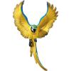 Design Toscano Flapping Macaw Bird Tropical Decor Wall Sculpture, 16 Inch, Polyresin, Full Color(16″L x 10″W)