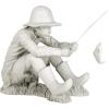 Design Toscano Frederic the Little Fisherman of Avignon Boy Fishing Garden Statue, 15 Inch Tall, Cast Stone Resin, Two Tone Stone Finish(Gone Fishing Fisherman)