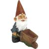 Design Toscano Garden Gnome Statue – Digger The Gnome – Outdoor Garden Gnomes – Funny Lawn Gnome Statues(Wheel Barrel Willie)