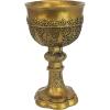 Design Toscano Golden Chalice King Arthur Statue Medieval Decor Decorative Gothic Goblet Sculpture, 9 Inch, Cast Stone Resin, Metallic Gold Finish