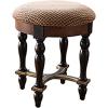 Design Toscano Grand Duchess Vanity Stool, 17 Inch, Walnut(Single)