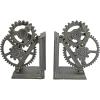 Design Toscano Industrial Gear Sculptural Iron Bookends