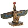 Design Toscano Isis Woman Diety of Beauty Egyptian Decor Figurine Statue, 8 inches wide, 6 inches tall, Cast Stone Resin, Full Color Paint