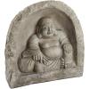 Design Toscano Jolly Hotei Laughing Man Asian Decor Indoor/Outdoor Garden Statue, 26 inches tall, Cast Stone Resin, Two Tone Stone Finish(Buddha Sanctuary Asian)