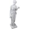 Design Toscano KY71304 Hebe Greek Woman Patron of Youth Indoor/Outdoor Garden Statue, Large Size, 10 inches Wide, 32 inches Tall, Handcast Polyresin, Antique Stone Finish(Hebe Large)
