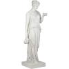 Design Toscano KY71304 Hebe Greek Woman Patron of Youth Indoor/Outdoor Garden Statue, Large Size, 10 inches Wide, 32 inches Tall, Handcast Polyresin, Antique Stone Finish(Hebe Estate)