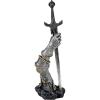 Design Toscano King Arthur’s Sword of Excalibur Letter Opener Desk Accessory Statue, 10 Inch, Pewter Finish