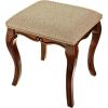 Design Toscano Lady Guinevere Vanity Stool, 18.5 Inch, Cherry Finish