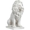 Design Toscano Lion of Florence Sentinel Indoor/Outdoor Animal Statue, 28 Inch Tall, Cast Stone Resin, Antique Stone Finish