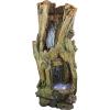 Design Toscano Mesquite Falls Illuminated Garden Fountain, 12.5 x 10 x 17.5(Hawkbull Gulch Cacading Fountain)