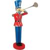 Design Toscano NE140009 Christmas Medium 4 Foot Tall Nutcracker Ballet Trumpeting Toy Soldier Holiday Decor Statue, full color(Medium)