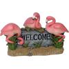 Design Toscano Pink Flamingo Welcome Statue, Multicolored 14.5″Wx6″Dx9.5″H