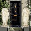 Design Toscano Polar Owl Sentinel Art Deco Cubist Bird Statue: Set of Two