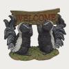 Design Toscano QL94281 Knothole Welcome Gnomes Garden Tree Sculptures, full color(Air Skunk)