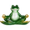 Design Toscano QM17010 Christmas Ornament – Garden Gnomes Figurine – Zen Garden Gnomes – Meditating Gnome Statues, 3 Inch(Yoga Frog)