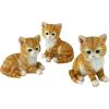 Design Toscano QM92008 Bunny Den Rabbits Indoor/Outdoor Set of Three Garden Animal Statues, 5 Inches Tall, Handcast Polyresin, Full Color Finish(Tabby Kitten)