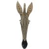 Design Toscano QS91812 Elephant Animal Mask of the Savannah Wall Decor Sculpture, Multicolored(Zebra)