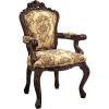 Design Toscano Rocaille Carved Victorian Armchair, 41 Inch, Gold(Single)