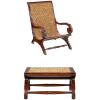 Design Toscano S/British Plantation Chair & Footstool(Bundle)