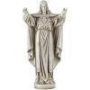 Design Toscano Sacred Heart Holy Religious Garden Statue, 10 inches Wide, 22 inches Tall, Cast Stone Resin, Antique Stone Finish(Antique Stone)