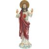 Design Toscano Sacred Heart Holy Religious Garden Statue, 10 inches Wide, 22 inches Tall, Cast Stone Resin, Antique Stone Finish(Full Color)
