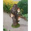 Design Toscano Schlepping the Garden Gnomes Bigfoot Yeti Indoor/Outdoor Garden Statue, 16 Inch Tall, Cast Stone Resin, Painted Full Color Finish