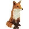 Design Toscano Simon The Woodland Fox Indoor/Outdoor Garden Statue for Patio, Pool or Lawn, 18 Inch Tall, Cast Stone Resin, Red Orange Paint(Simon)