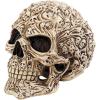 Design Toscano Skull’s Soul Ghosts Jewelry Stash Box Halloween Decor, 4 inches wide, 6 inches tall, Cast Stone Resin, Full Color Paint