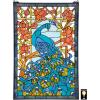 Design Toscano Stained Glass Panel -Peacock’s Sunset Stained Glass Window Hangings – Window Treatments, 10.00″ x 0.50″(Paradise)