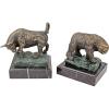 Design Toscano The Bull and Bear of Wall Street Sculptures, 8 Inch, Bronze Verdigris Finish