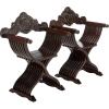 Design Toscano The Savonarola Chair: Set of Two, Cherry(Set of 2)