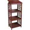 Design Toscano Thomas Aquinas Gothic Tracery Bookstand Library Display Stand, 20 inches wide, 43 inches tall, Hardwood, Walnut Finish