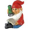 Design Toscano Tower of Three Gnomes and Frog Statue(Flashlight Freddie)