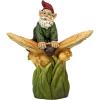 Design Toscano Tower of Three Gnomes and Frog Statue(On A Butterfly Back)