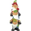 Design Toscano Tower of Three Gnomes and Frog Statue(Tower Of 3 And A Frog)