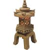 Design toscano ng29870 asian decor pagoda lantern indoor/outdoor statue, 11 inches wide, 11 inches deep, 17 inches high, handcast polyresin, two tone stone finish(Gothic Stone)