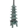 Design toscano ng29870 asian decor pagoda lantern indoor/outdoor statue, 11 inches wide, 11 inches deep, 17 inches high, handcast polyresin, two tone stone finish(Verdigris)