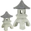 Design toscano ng29870 asian decor pagoda lantern indoor/outdoor statue, 11 inches wide, 11 inches deep, 17 inches high, handcast polyresin, two tone stone finish(Two-tone Stone)