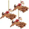 Santa’s New Xmas Ride Llama Holiday Ornament: Each(Santa and The Snowdragon)