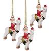 Santa’s New Xmas Ride Llama Holiday Ornament: Each(Santa’s New Xmas Ride Llama)