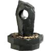 Water Fountain with LED Light – Kandinsky Spiral Garden Decor Fountain – Outdoor Water Feature(Gropius Infinity)