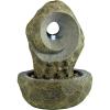 Water Fountain with LED Light – Kandinsky Spiral Garden Decor Fountain – Outdoor Water Feature(Kandinsky Spiral)