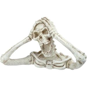 Design Toscano QM21463 The Creeper from The Grave Garden Statue Zombie Halloween Decoration, One Size, Multicolored(The Screaming Skeleton Statue – Medium)