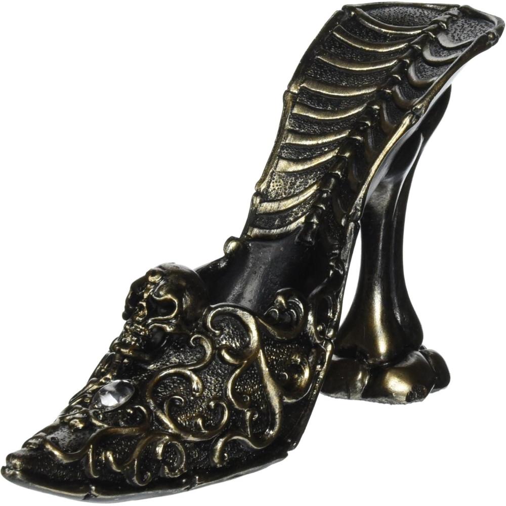 imageDesign Toscano Skull Slipper Gothic Girly Girl Catchall SculptureTwinSingle