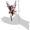 Design Toscano QS232882 Radiant Rose Fairy Dangling Statue with Display Stand, 9 Inch, Polyresin, Full Color(Amethyst)