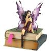 Design Toscano QS232882 Radiant Rose Fairy Dangling Statue with Display Stand, 9 Inch, Polyresin, Full Color(Amethyst)