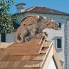 Design Toscano Lemont the Lovable Lounger Climbing Black Bear Roof Mount Outdoor Garden Statue, 34 Inch Long, Cast Stone Resin, Woodland Black Finish(Apex Rooftop Dragon)