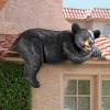 Design Toscano Lemont the Lovable Lounger Climbing Black Bear Roof Mount Outdoor Garden Statue, 34 Inch Long, Cast Stone Resin, Woodland Black Finish(Lemont The Lovable Lounger Black Bear)
